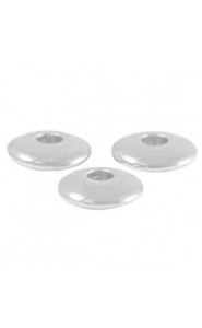 DQ metal bead Disc 6mm Antique silver